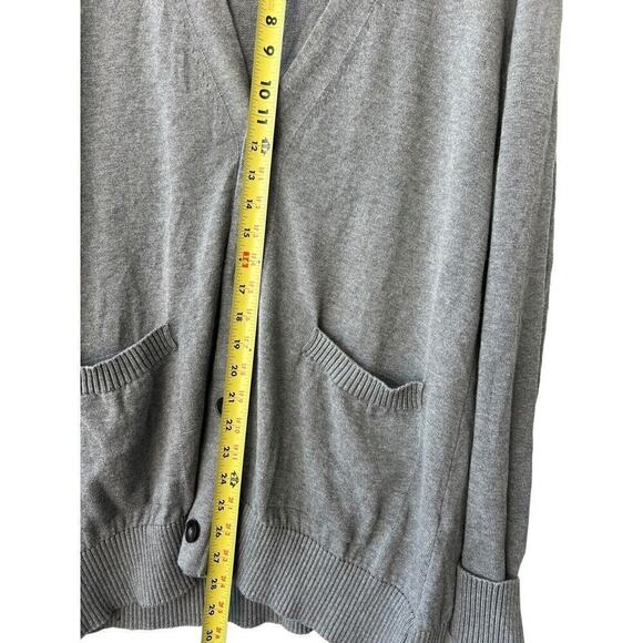 Officine Generale Sweater Men’s Grey Cardigan Italian Yarn Large - Picture 4 of 8